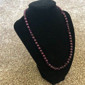 Purple Beaded Necklace